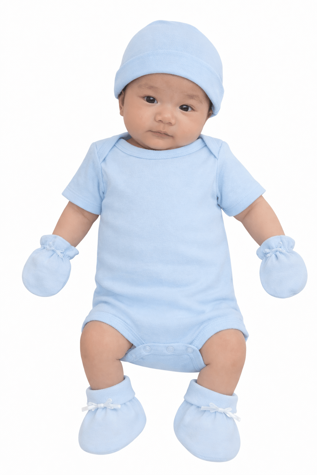 Newborn Baby Boy 8 - Piece Layette Set | Baby Shower Gift Essentials - HT SHOP